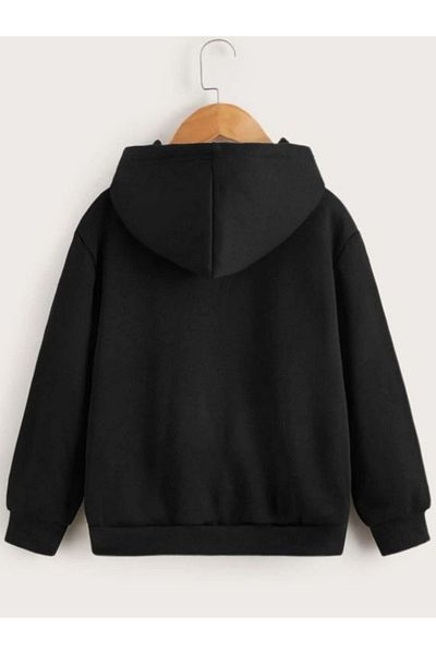 VASK - Hooded Kids Sweatshirt Red Anime Printed