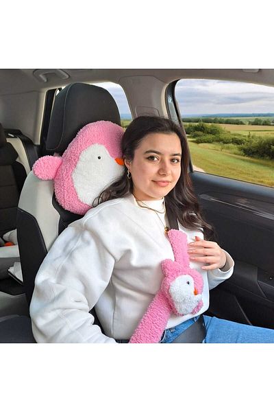 Mellito Toyzz 2-Piece Generation Car Pillow Set - Safety Belt and Case