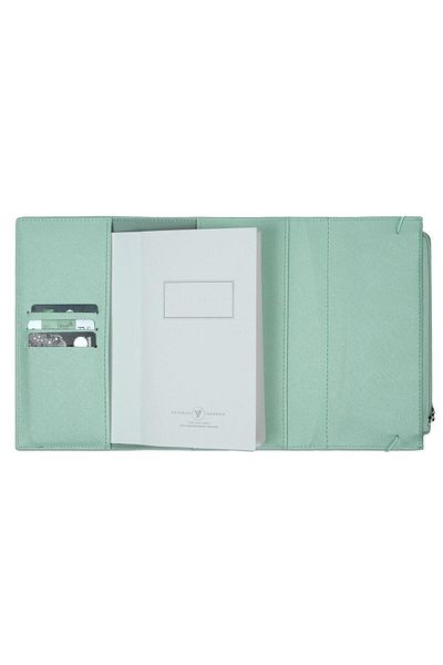 Victoria's Journals Green 7362 Vj Zipco Clutch - 9.6x16.6, 80 Gr. 96 Yp