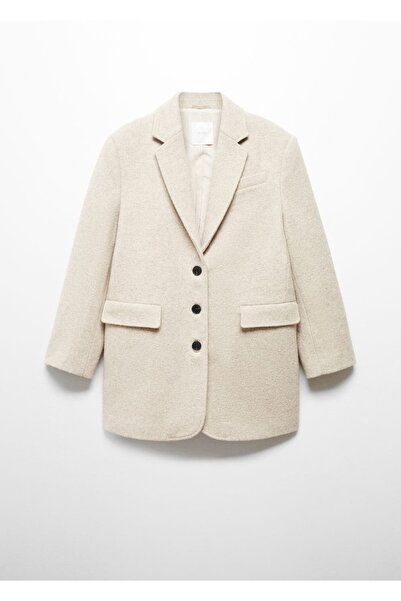 MANGO Woman %100 yün oversize palto