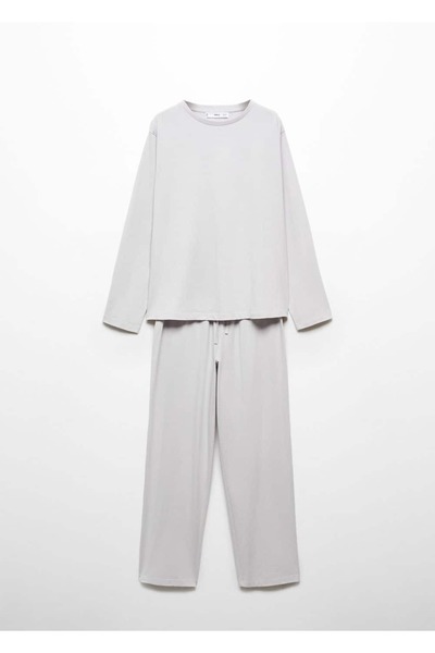 MANGO Woman İki Parçalı Pamuklu Pijama
