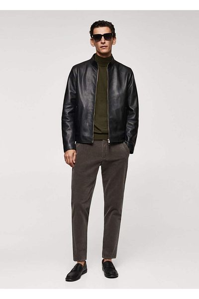 MANGO Man Slim Fit Micro Corduroy Trousers