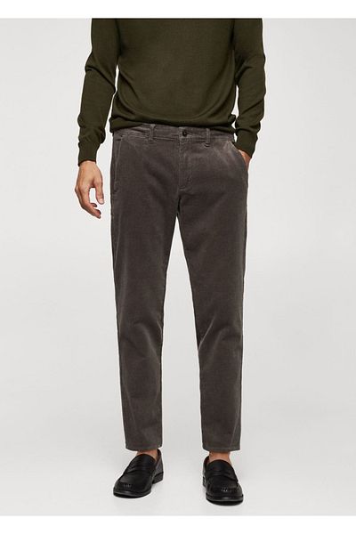 MANGO Man Slim Fit Micro Corduroy Trousers