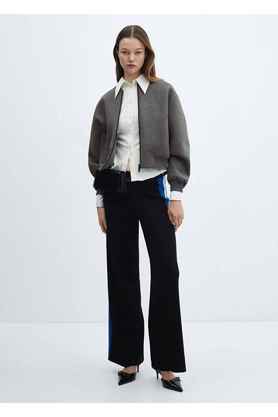 MANGO Woman Zipped Bomber Jacket
