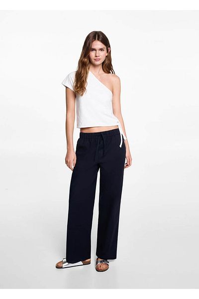 Mango Teen Dark Blue Pants for Kids