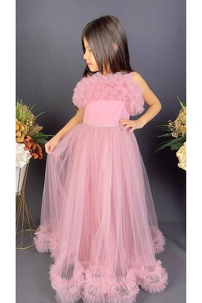 BAMBİNO KİDS Girl's Lace Katkat Children's Evening Dress Age 6-14