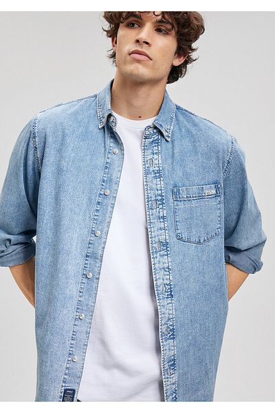 Mavi Jayden All Blue Indigo Jean πουκάμισο - Regular Fit0211065-87950