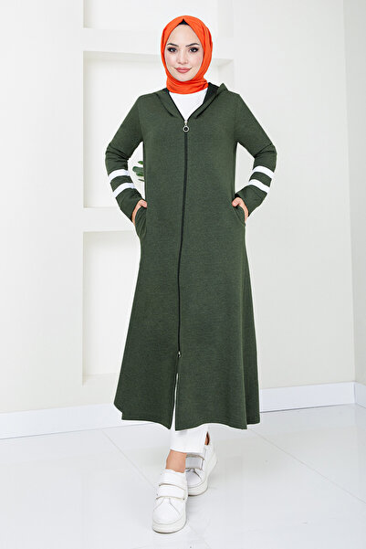 ModaMerve ETT20342 Model Khaki Zippered Cap