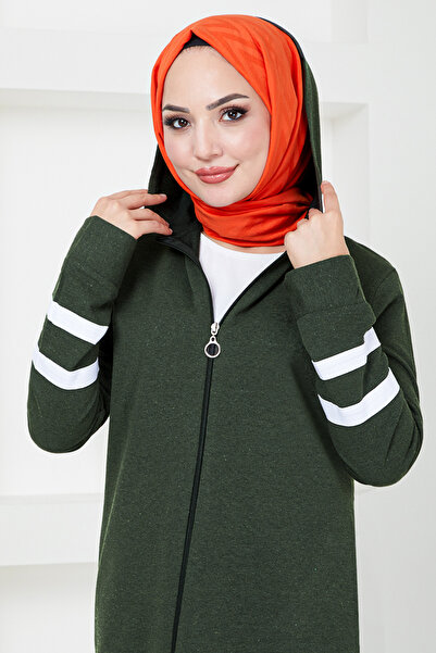 ModaMerve ETT20342 Model Khaki Zippered Cap