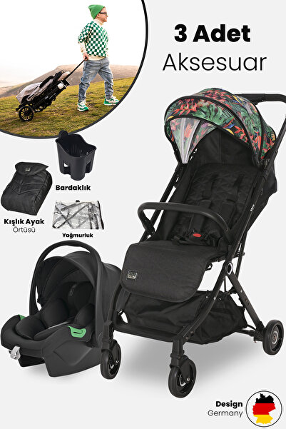 LORELLİ Lorelli Myla Ayrılıp Birleşebilen Kabin Set İkiz Bebek Arabası - Tropical Flowers