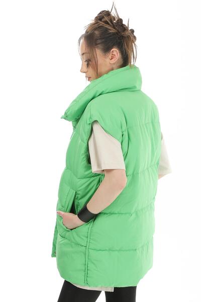 Geco Green Puffer Vest - Comfortable and Stylish Design