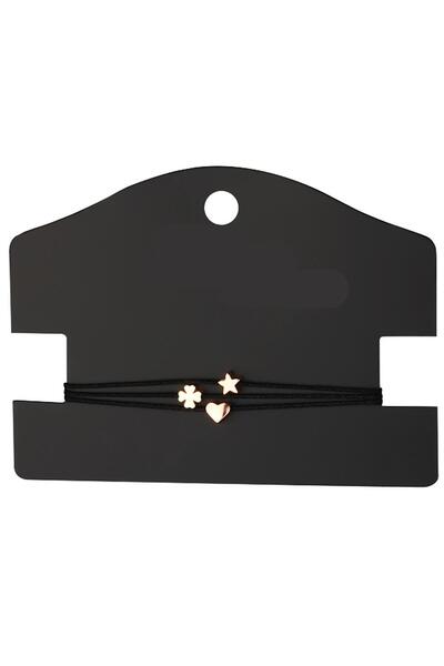 Cetinshop Kl-triple Object Triple Thread Bracelet Black Rr