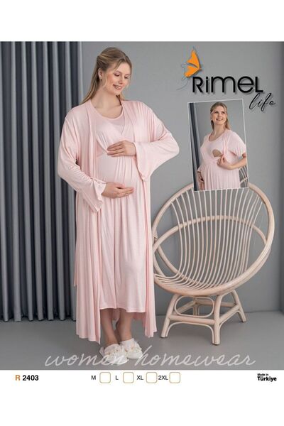 Reyhanlar Rimellife 2403 طقم ثوب نوم وصباح للحوامل