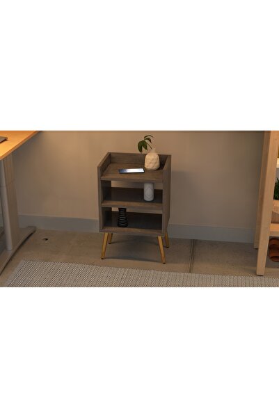 Mahmayi طاولة جانبية حديثة بثلاثة أرفف مفتوحة - متعددة الاستخدامات، وخفيفة الوزن، وسهلة التجميع