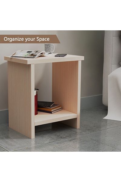 Mahmayi Limited Edition Wooden Night Stand - Oak, Durable, Versatile, Easy Assembly, Ample Storage
