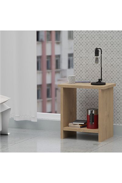 Mahmayi Modern Versatile Nightstand - Ample Storage, Easy Assembly, Lightweight - Light Imperia