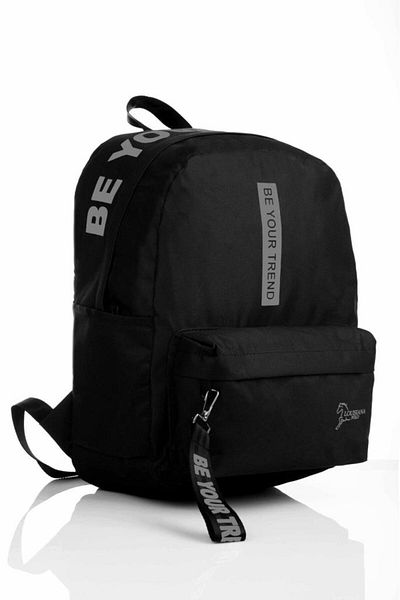 louisiana polo Be Your Trend Black Smoked Laptop School Bag 1140 - with Compartments