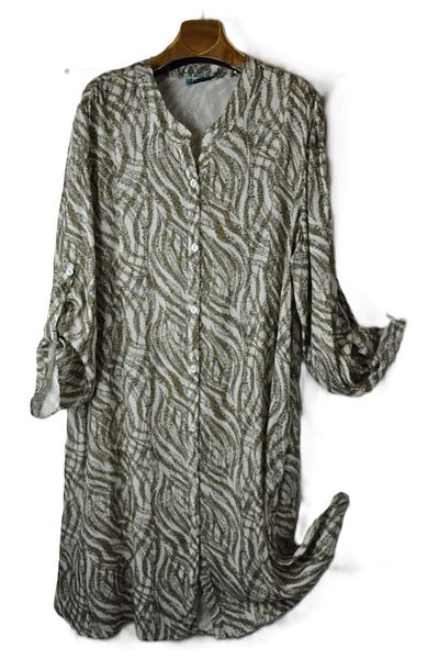 elma abone Viscose Large Size Pocketed Tunic
