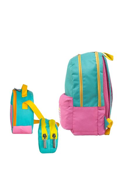 Cambridge Polo Club Be Happy Unisex Children's Primary School Bag Set with Double Main Compartments