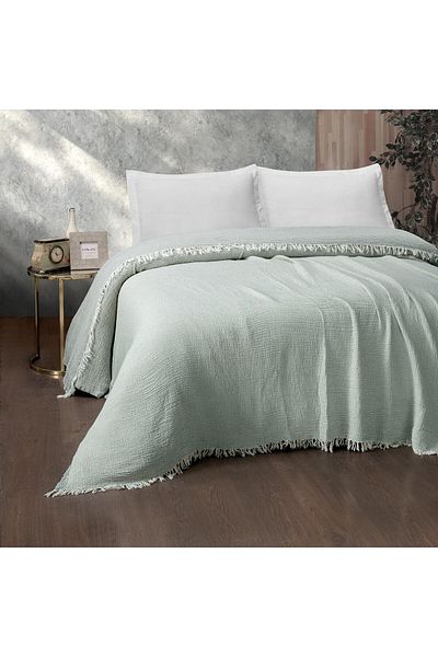 Miespiga Gold Muslin Double Double Sided Pique/Bed Cover