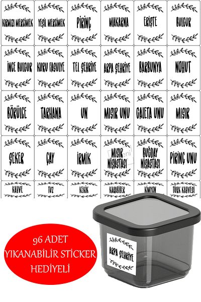 Alacarte Set of 24 Anthracite Food Storage Container - leak Proof lid, 0.50 Lt. with Gift