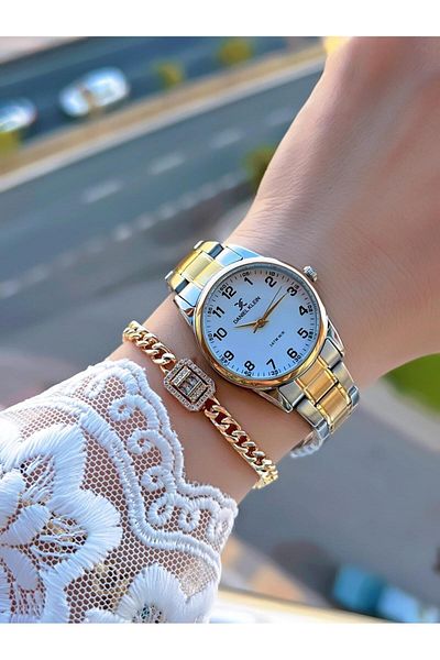Daniel Klein 30 Mt Water Resistant Women's Wristwatch and Bracelet with Steel Cord - Bdk.13846