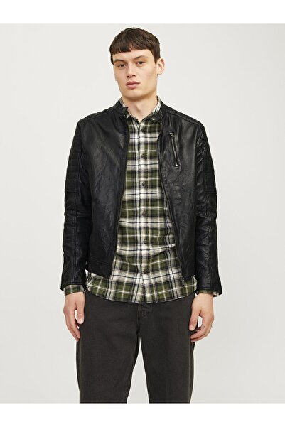 Jack & Jones سترة جلدية سترة جلدية