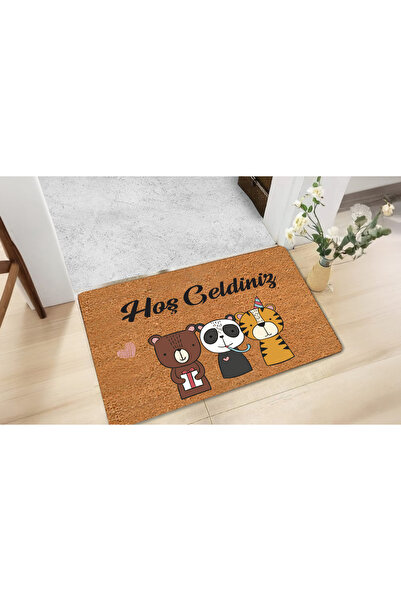 M&H Quality Dijital Baskılı kapı önü paspas Hoşgeldiniz Çok Amaçlı Iç ve Dış Kapı Paspası