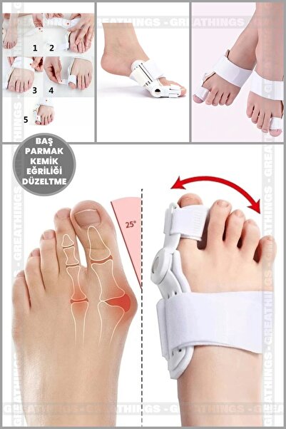 TREND Ayak Baş Parmak Kemik Eğriliği Düzeltici Aparat Kemik Bunyon Gece Ateli...