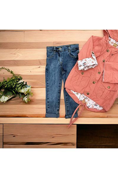 Bamstory 3-piece Yamurluk Combed Cotton Trousers Set - Narrow Fit