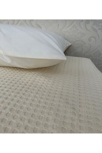 Tago Home Premium 100% βαμβακερό μονό σετ πικέ - Καλοκαιρινό κάλυμμα και μαξιλαροθήκη (160x240cm)
