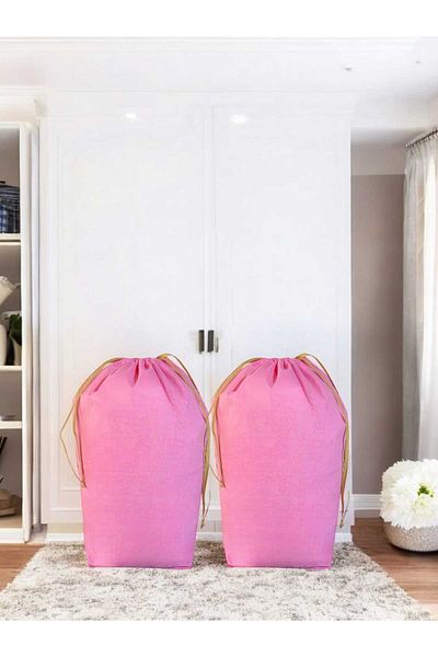 Balkan Room Μεγάλο 72x62 cm ροζ κορδόνι σετ 2 - τσάντα μεταφοράς και τσάντα αποθήκευσης μαξιλαριού πάπλωμα