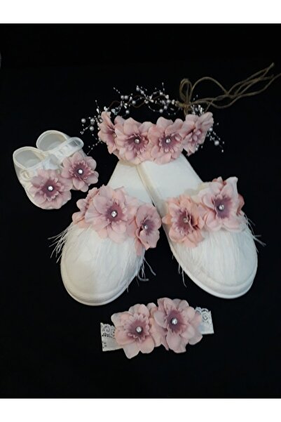 Lohusa Tasarım Kadın Pembe Lohusa Seti