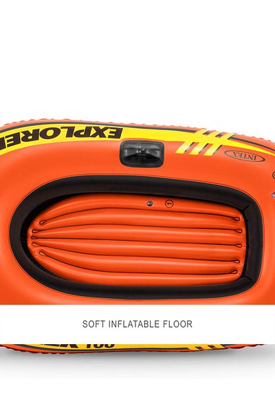 Intex Explorer 100 - Children's Riding Boat Inflatable, Sea and Pool Boat, 147x84x36 cm
