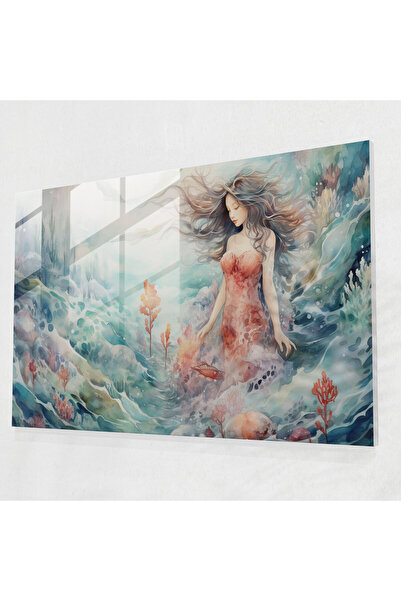 PaintedAnarchy Ethereal Mythical Creatures Glass Print - Mythology, Modern Ar...