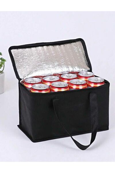 teknotrust Siyah Sıcak Soğuk Tutucu Siyah Renk Termal Çanta , Piknik,okul,pla...