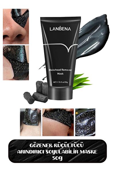 LANBENA Siyah Nokta Maskesi Gözenek Temizleyici, Arındırıcı Burun Maskesi 50g