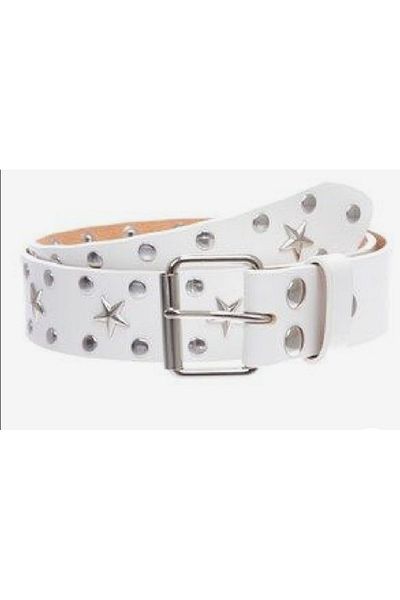 targay cowboy gothic punk metallica style white with studs