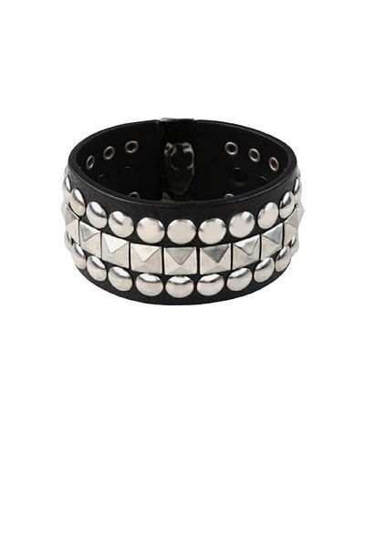 targay Gothic Punk Metallica Pyramid Studded Bracelet