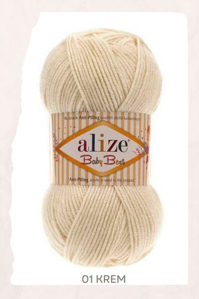 Alize حبل حياكة للأطفال مضاد للقطع - 10% من الخيزران، 90% من الأكريليك، حبل حياكة ناعم ومتين للأطفال