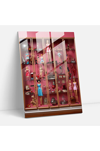 PaintedAnarchy Retro Barbie Cam Duvar Sanatı - Barbie, Ev Dekorasyonu, Barbie, Duvar Dekorasyonu