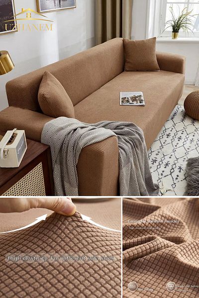 uzhanem Lycra Stretch Elastic Flexibil, lavabil, model pătrat, husă pentru trei persoane, husă pentru scaun