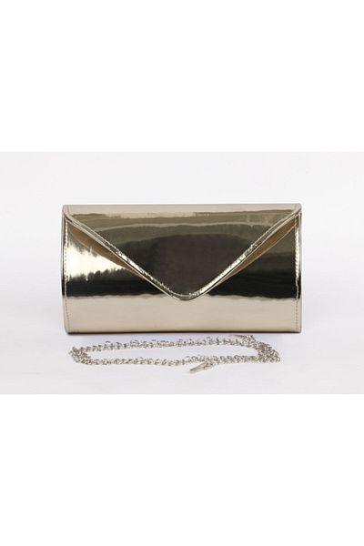 efnanstore Βραδινή τσάντα φορέματος με χρυσό καθρέφτη