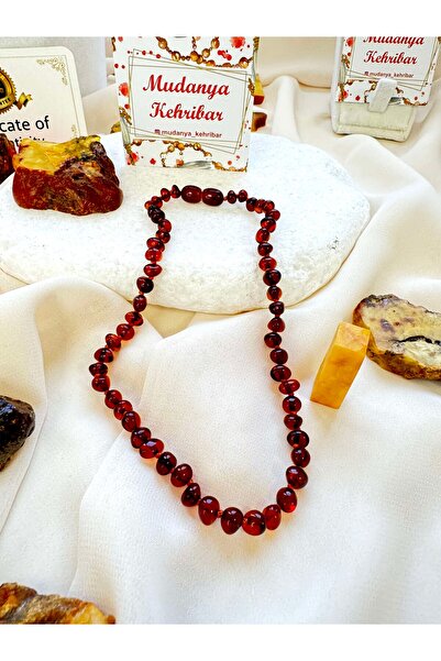 MUDANYA KEHRİBAR Bebek kehribar kolye