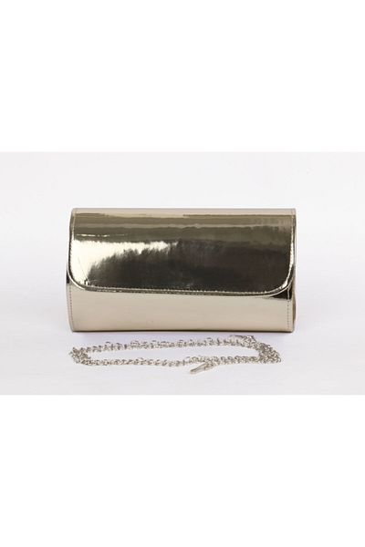 efnanstore Βραδινή τσάντα φορέματος με χρυσό καθρέφτη