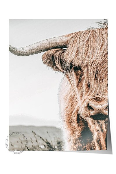 Postifull Poster rustic fără ramă, pictură nordică maro, NR:100 Fotografie cu...