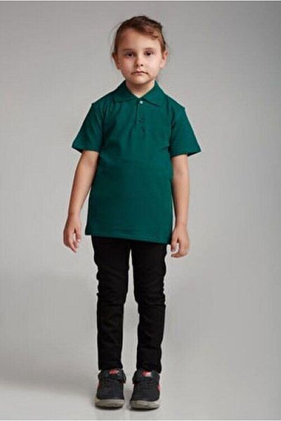 Ümiteks world of clothes Tricou Polo Scoala Verde Guler Inchis - Maneca Scurta NEFT