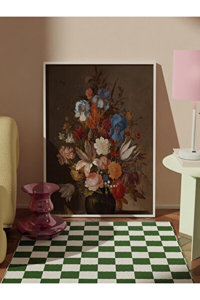 Postifull Vintage Painting Set,3 Pcs White Frame and Poster - Bedroom, Kitchen, Living Room Wall Decor