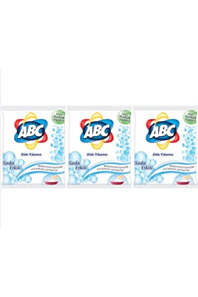 ABC Elde Yıkama Toz Çamaşır Deterjanı Soda Etkili 3 X 600 G