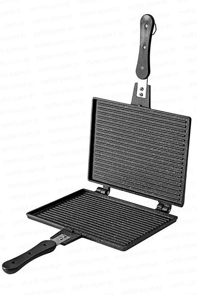 Nehir Aluminum Cast Luxury Granite Coating Toast Pan - Fireproof Non-Stick - 24.5 x 19 cm